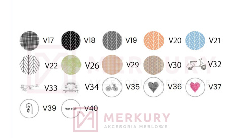 Gałka meblowa drewniana GD08 V34 smochód MERKURY Akcesoria Meblowe