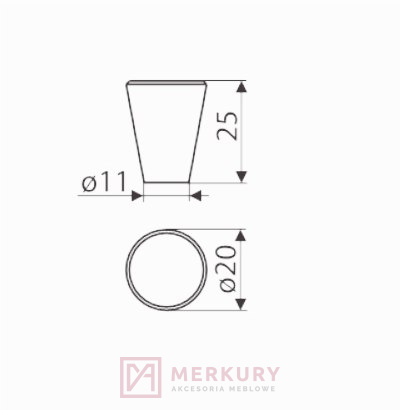 GU07 Gałka meblowa, czarny mat, GAMET, sklep internetowy MERKURY Akcesoria Meblowe Mariusz Adamczyk