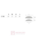 Uchwyt meblowy ASHEMA C-192 MERKURY Akcesoria Meblowe Mariusz Adamczyk