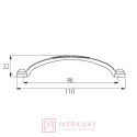 Uchwyt meblowy NOMET C-773 czarny mat MERKURY Akcesoria Meblowe