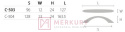 Uchwyt meblowy OLIVIA C-503 MERKURY Akcesoria Meblowe Mariusz Adamczyk Uchwyt meblowy OLIVIA C-503 MERKURY Akcesoria Meblowe Mariusz Adamczyk