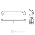 UU05-0160-L36 Uchwyt meblowy, czarny mat, GAMET, sklep internetowy MERKURY Akcesoria Meblowe Mariusz Adamczyk