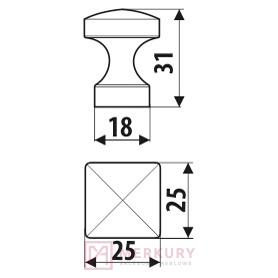 GR47 Gałka meblowa, stare srebro, GAMET, sklep internetowy MERKURY Akcesoria Meblowe Mariusz Adamczyk