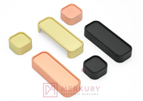 Uchwyt meblowy WEGA C-1636, czarny mat, NOMET, sklep internetowy MERKURY Akcesoria Meblowe Mariusz Adamczyk