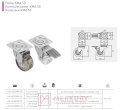 kółko meblowe kma fi50 bez hamulca gtv gumowe