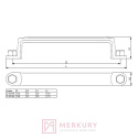 Uchwyt meblowy DUBLIN, czarny mat, 128mm, NOMET, sklep internetowy MERKURY Akcesoria Meblowe Mariusz Adamczyk