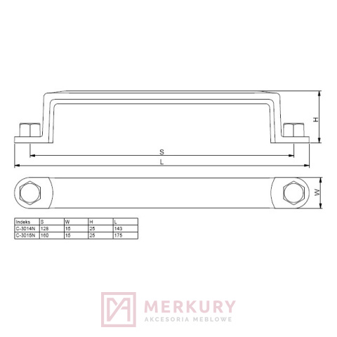 Uchwyt meblowy DUBLIN, stare srebro, 128mm, NOMET, sklep internetowy MERKURY Akcesoria Meblowe Mariusz Adamczyk Uchwyt meblowy DUBLIN, stare srebro, 128mm, NOMET, sklep internetowy MERKURY Akcesoria Meblowe Mariusz Adamczyk