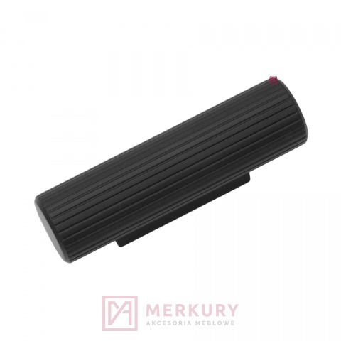 Uchwyt meblowy relingowy gałka reling  AVANTI, czarny mat, NOMET, sklep internetowy MERKURY Akcesoria Meblowe Mariusz Adamczyk
