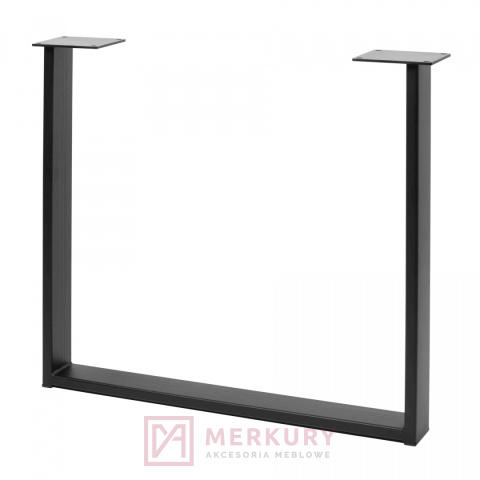 Noga stelażowa INDUSTRIA prostokąt, 710x820mm, profil 80x20mm, czarny MERKURY AKCESORIA MEBLOWE Noga stelażowa INDUSTRIA prostokąt, 710x820mm, profil 80x20mm, czarny MERKURY AKCESORIA MEBLOWE