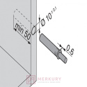 Odbojnik TIP-ON BLUM 956.1004 krótki z magnesem, brunatnoczarny SKLEP INTERNETOWY MERKURY AKCESORIA MEBLOWE MARIUSZ ADAMCZYK