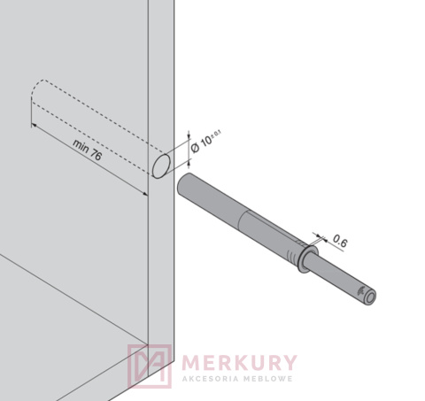 Odbojnik TIP-ON BLUM 956A1006 długi, biały SKLEP INTERNETOWY MERKURY AKCESORIA MEBLOWE Odbojnik TIP-ON BLUM 956A1006 długi, biały SKLEP INTERNETOWY MERKURY AKCESORIA MEBLOWE