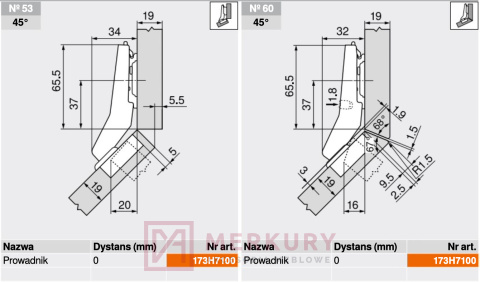 Zawias meblowy częściowo nakładany BLUM 78A9658.T Clip-T 45° bez sprężyny SKLEP INTERNETOWY MERKURYAM Zawias meblowy częściowo nakładany BLUM 78A9658.T Clip-T 45° bez sprężyny SKLEP INTERNETOWY MERKURYAM