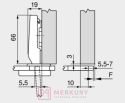 Zawias meblowy do drzwi szklanych i lustrzanych BLUM 75T4100 Clip-T 94° SKLEP INTERNETOWY MERKURYAM