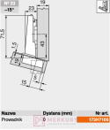 Zawias meblowy maksymalnie nakładany BLUM 79B3453 BLUMOTION Clip-T 110° kątowy -15° SKLEP INTERNETOWY MERKURY AKCESORIA MEBLOWE