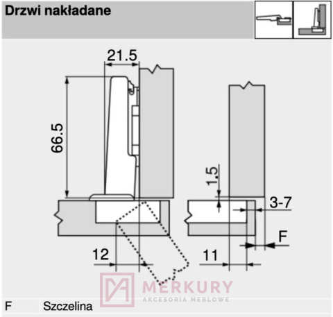 Zawias meblowy nakładany BLUM 70T3590 Clip-T 110° bez sprężyny, puszka INSERTA SKLEP INTERNETOWY MERKURY AKCESORIA MEBLOWE Zawias meblowy nakładany BLUM 70T3590 Clip-T 110° bez sprężyny, puszka INSERTA SKLEP INTERNETOWY MERKURY AKCESORIA MEBLOWE