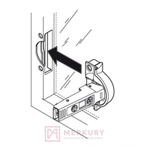 Zawias meblowy nakładany BLUM 71B950A BLUMOTION Clip-T 95° do wąskich ram aluminiowych SKLEP INTERNETOWY MERKURYAM Zawias meblowy nakładany BLUM 71B950A BLUMOTION Clip-T 95° do wąskich ram aluminiowych SKLEP INTERNETOWY MERKURYAM