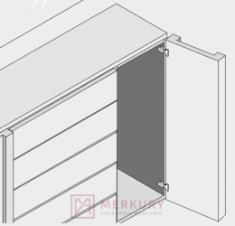Zawias meblowy nakładany do drzwi profilowanych BLUM 71T9590B Clip-T 95°, puszka INSERTA SKLEP INTERNETOWY MERKURUAM