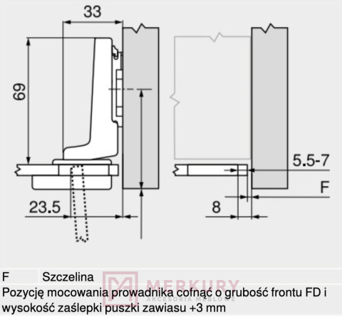 Zawias meblowy wpuszczany do drzwi szklanych BLUM 75T4300 Clip-T 94° SKLEP INTERNETOWY MERKURYAM Zawias meblowy wpuszczany do drzwi szklanych BLUM 75T4300 Clip-T 94° SKLEP INTERNETOWY MERKURYAM