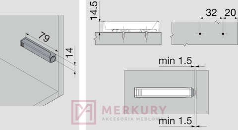 Adapter prosty do TIP-ON BLUM 956A1201 wersja długa, biały SKLEP INTERNETOWY MERKURY AKCESORIA MEBLOWE Adapter prosty do TIP-ON BLUM 956A1201 wersja długa, biały SKLEP INTERNETOWY MERKURY AKCESORIA MEBLOWE
