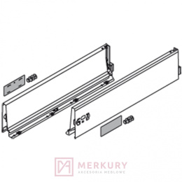 Boki szuflady TANDEMBOX INTIVO/ANTARO BLUM 378K4502SA, wys."K", szary, 450mm SKLEP INTERNETOWY MERKURY AKCESORIA MEBLOWE