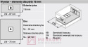 Front szuflady wewnętrznej ANTARO bez wpustu BLUM Z31L1036A, szary, 1036mm SKLEP INTERNETOWY MERKURY AKCESORIA MEBLOWE