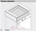 Prowadnica TANDEM BLUMOTION BLUM 560F2500B, pełny wysuw, 250mm SKLEP INTERNETOWY MERKURY AKCESORIA MEBLOWE MARIUSZ ADAMCZYK