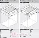 Prowadnica TANDEMBOX ANTARO BLUM 578.5001M Tip-on BLUMOTION, 500mm, 30kg SKLEP INTERNETOWY MERKURY AKCESORIA MEBLOWE