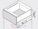 Boki szuflady LEGRABOX BLUM 770C2702S, wys."C", antracyt, 270mm SKLEP INTERNETOWY MERKURY AKCESORIA MEBLOWE