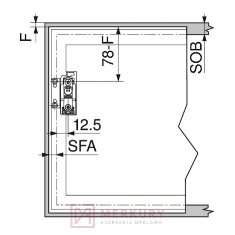Mocowanie frontu aluminiowego do AVENTOS HK-S BLUM 20K4A00A02 SKLEP INTERNETOWY MERKURY AKCESORIA MEBLOWE MARIUSZ ADAMCZYK Mocowanie frontu aluminiowego do AVENTOS HK-S BLUM 20K4A00A02 SKLEP INTERNETOWY MERKURY AKCESORIA MEBLOWE MARIUSZ ADAMCZYK