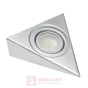 Oprawa meblowa LED trójkątna 1,4W, zimny biały, aluminium mat