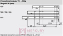 Prowadnica LEGRABOX z BLUMOTION BLUM 753.4501S, 450mm, 70kg SKLEP INTERNETOWY MERKURY AKCESORIA MEBLOWE