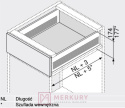 Szuflada METABOX BLUM 320H3500C15MX, H-150, szary, 350mm, 25kg SKLEP INTERNETOWY MERKURY AKCESORIA MEBLOWE MARIUSZ ADAMCZYK