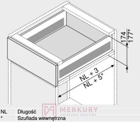 Szuflada METABOX BLUM 320H3500C15MX, H-150, szary, 350mm, 25kg SKLEP INTERNETOWY MERKURY AKCESORIA MEBLOWE MARIUSZ ADAMCZYK Szuflada METABOX BLUM 320H3500C15MX, H-150, szary, 350mm, 25kg SKLEP INTERNETOWY MERKURY AKCESORIA MEBLOWE MARIUSZ ADAMCZYK