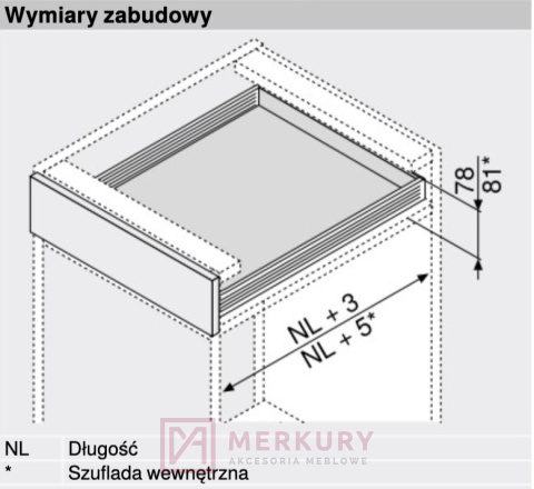 Szuflada METABOX BLUM 32045000C15MX, H-54, szary, 450mm, 25kg SKLEP INTERNETOWY MERKURY AKCESORIA MEBLOWE MARIUSZ ADAMCZYK Szuflada METABOX BLUM 32045000C15MX, H-54, szary, 450mm, 25kg SKLEP INTERNETOWY MERKURY AKCESORIA MEBLOWE MARIUSZ ADAMCZYK