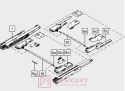 TIP-ON BLUMOTION do LEGRABOX/MOVENTO "L1" BLUM T60L7340, 0-20kg, NL=350-600mm, jasnoszary SKLEP INTERNETOWY MERKURYAM