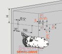 Zestaw siłowników AVENTOS HF SERVO-DRIVE BLUM 20F2800.05, moc 9000-17250 SKLEP INTERNETOWY MERKURY AKCESORIA MEBLOWE