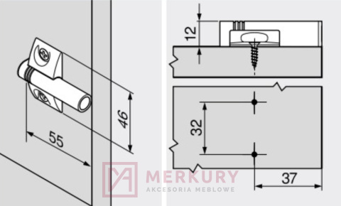 Adapter krzyżakowy do BLUMOTION BLUM 970.1501, szary SKLEP INTERNETOWY MERKURY AKCESORIA MEBLOWE MARIUSZ ADAMCZYK Adapter krzyżakowy do BLUMOTION BLUM 970.1501, szary SKLEP INTERNETOWY MERKURY AKCESORIA MEBLOWE MARIUSZ ADAMCZYK