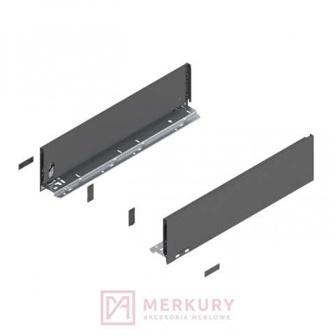 Boki szuflady LEGRABOX BLUM 770K3002S, wys."K", antracyt, 300mm SKLEP INTERNETOWY MERKURY AKCESORIA MEBLOWE