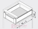 Boki szuflady LEGRABOX BLUM 770K3502S, wys."K", antracyt, 350mm SKLEP INTERNETOWY MERKURY AKCESORIA MEBLOWE