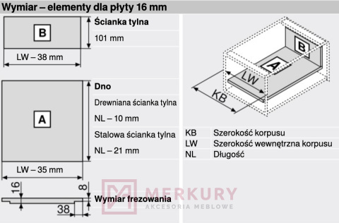 Boki szuflady LEGRABOX BLUM 770K4502S, wys."K", antracyt, 450mm SKLEP INTERNETOWY MERKURY AKCESORIA MEBLOWE Boki szuflady LEGRABOX BLUM 770K4502S, wys."K", antracyt, 450mm SKLEP INTERNETOWY MERKURY AKCESORIA MEBLOWE