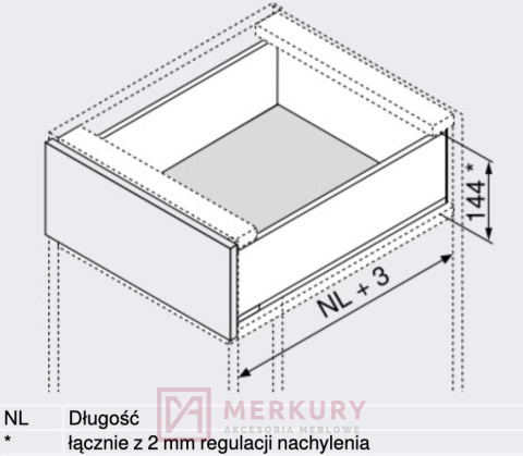 Boki szuflady LEGRABOX BLUM 770K5502S, wys."K", antracyt, 550mm SKLEP INTERNETOWY MERKURY AKCESORIA MEBLOWE Boki szuflady LEGRABOX BLUM 770K5502S, wys."K", antracyt, 550mm SKLEP INTERNETOWY MERKURY AKCESORIA MEBLOWE