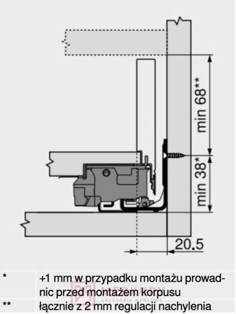 xBoki szuflady LEGRABOX BLUM 770M3002S, wys."M", biały, 300mm SKLEP INTERNETOWY MERKURY AKCESORIA MEBLOWE xBoki szuflady LEGRABOX BLUM 770M3002S, wys."M", biały, 300mm SKLEP INTERNETOWY MERKURY AKCESORIA MEBLOWE