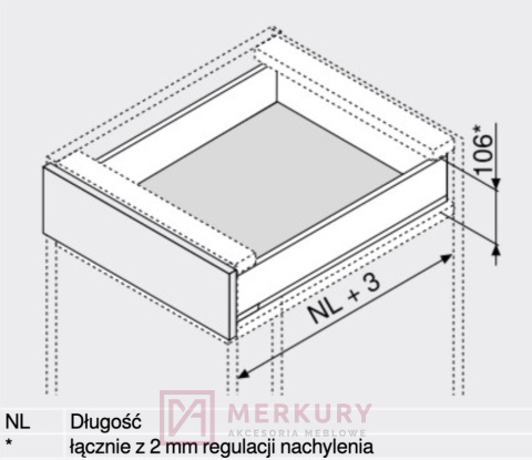 Boki szuflady LEGRABOX BLUM 770M5502S, wys."M", antracyt, 550mm SKLEP INTERNETOWY MERKURY AKCESORIA MEBLOWE Boki szuflady LEGRABOX BLUM 770M5502S, wys."M", antracyt, 550mm SKLEP INTERNETOWY MERKURY AKCESORIA MEBLOWE