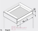 Boki szuflady LEGRABOX BLUM 770N4002S, wys."N", antracyt, 400mm SKLEP INTERNETOWY MERKURY AKCESORIA MEBLOWE