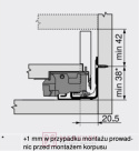 Boki szuflady LEGRABOX BLUM 770N5002S, wys."N", antracyt, 500mm SKLEP INTERNETOWY MERKURY AKCESORIA MEBLOWE