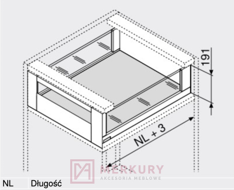Element dekoracyjny do LEGRABOX BLUM ZE7S388G, szklany, L-500mm SKLEP INTERNETOWY MERKURY AKCESORIA MEBLOWE Element dekoracyjny do LEGRABOX BLUM ZE7S388G, szklany, L-500mm SKLEP INTERNETOWY MERKURY AKCESORIA MEBLOWE