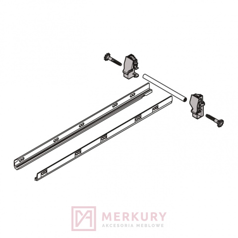 Stabilizacja boczna szuflady TANDEMBOX BLUM ZST.450BA, mocowanie od góry, L-450mm SKLEP INTERNETOWY MERKURY AKCESORIA MEBLOWE Stabilizacja boczna szuflady TANDEMBOX BLUM ZST.450BA, mocowanie od góry, L-450mm SKLEP INTERNETOWY MERKURY AKCESORIA MEBLOWE