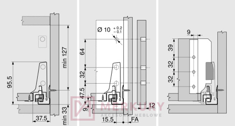 Uchwyt ścianki tylnej TANDEMBOX BLUM Z30B000S.04, H-119mm, szary SKLEP INTERNETOWY MERKURY AKCESORIA MEBLOWE MARIUSZ ADAMCZYK Uchwyt ścianki tylnej TANDEMBOX BLUM Z30B000S.04, H-119mm, szary SKLEP INTERNETOWY MERKURY AKCESORIA MEBLOWE MARIUSZ ADAMCZYK