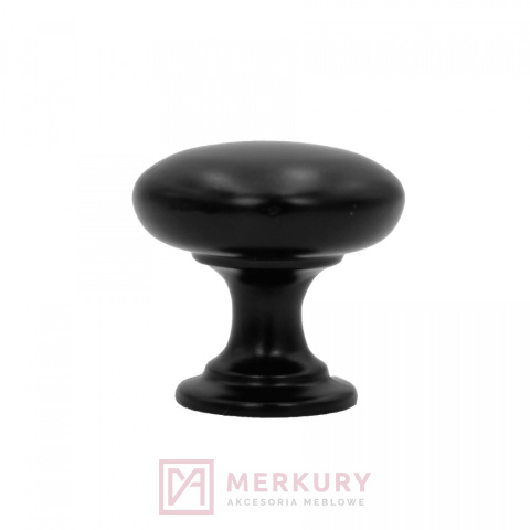 Gałka meblowa GM05, czarny matowy, fi 27mm Gałka meblowa GM05, czarny matowy, fi 27mm