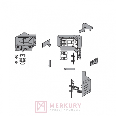 Okucia do SYNCROMOTION TANDEMBOX BLUM Z33M00E0A6, wys. "M", biały SKLEP INTERNETOWY MERKURY AKCESORIA MEBLOWE Okucia do SYNCROMOTION TANDEMBOX BLUM Z33M00E0A6, wys. "M", biały SKLEP INTERNETOWY MERKURY AKCESORIA MEBLOWE